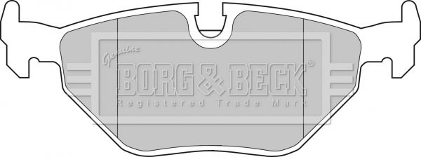 BORG & BECK Комплект тормозных колодок, дисковый тормоз BBP1483